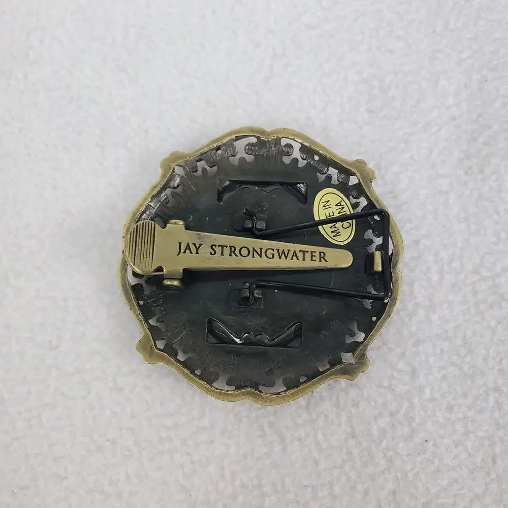 Jay Strongwater Enamel Red Swarovski Crystal Mini Picture Frame/ Brooch